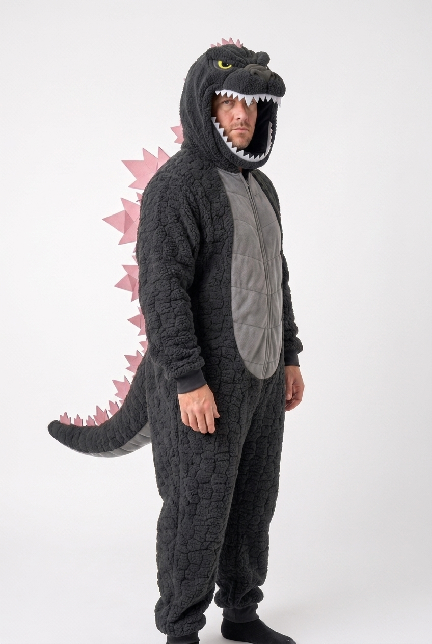 Godzilla Kaiju Onesie - 3/4 Angle
